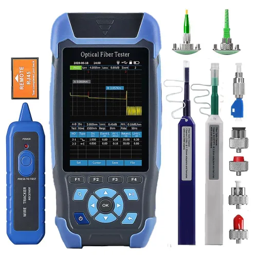 Miniatura 12 de Mini-Pro 1310/1550nm SM OTDR Probador multifunción integrado OPM/OLS / RJ45 prueba/VFL Rango de prueba 16.4 ft-60Km Rango dinámico 24dB/22dB