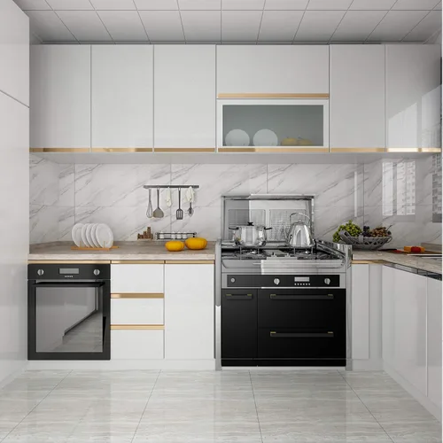 Miniatura 4 de Livelynine Papel adhesivo blanco brillante con purpurina para gabinete de cocina, papel tapiz adhesivo impermeable para encimeras, envoltura