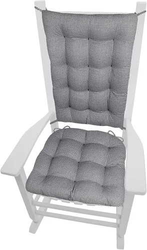 Miniatura 31 de Barnett Home Decor Cojines de silla mecedora de algodón Duck Tan – Tamaño extragrande Jumbo – Almohadilla de asiento de espuma de látex de 19 x 19
