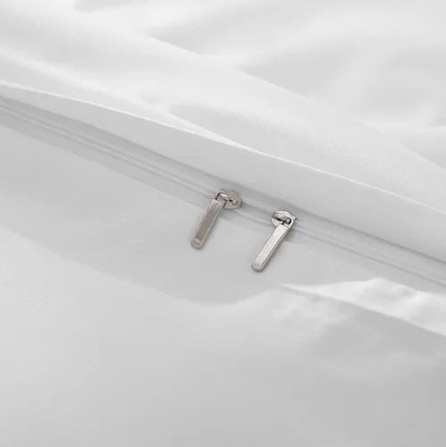 Miniatura 4 de SDIII Juego de funda de edredón blanca de 3 piezas, 1 funda de edredón y 2 fundas de almohada, microfibra suave, funda de edredón blanca