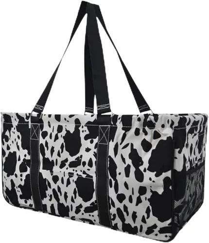 Miniatura 10 de NGIL Bolsa de comestibles reutilizable extra grande plegable de gran tamaño para comestibles, almacenamiento, picnic, playa, Flecha-negro