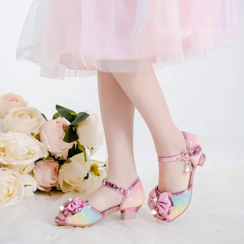 Miniatura 2 de Osinnme - Sandalias de boda para niña pequeña y grande