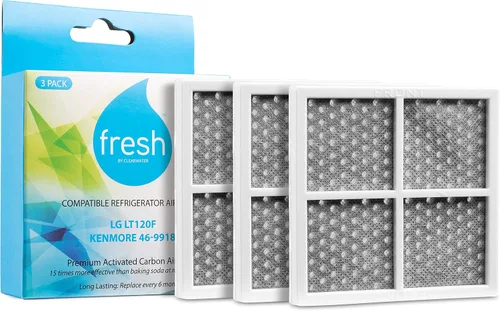 mist Fresh LG LT120F Filtro de aire de repuesto, Modelos compatibles: Kenmore Elite 9918, 795 y LG ADQ73214404, LMXS30776S, paquete de 3 - Fresco