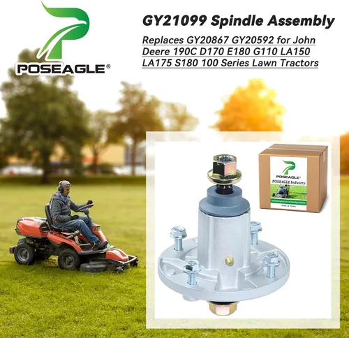 Miniatura 2 de El conjunto de husillo GY21099 previamente engrasado reemplaza a GY20867 GY20592 para tractores de césped 190C D170 E180 G110 LA150 LA175 S180 100