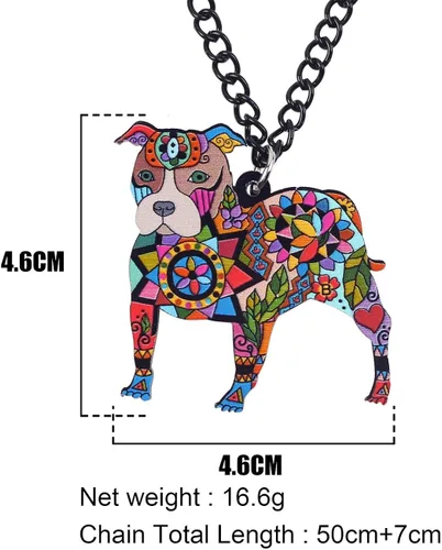 Miniatura 6 de DUOWEI Acrylic Dog Jewelry Sets Cute Pet Dog Gifts for Women Girls Dog Lovers