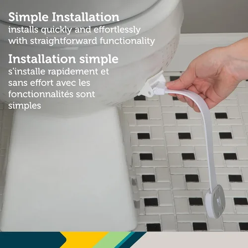 Miniatura 7 de Safety 1st OutSmart - Cerradura para inodoro, color blanco, 1 unidad (paquete de 1)