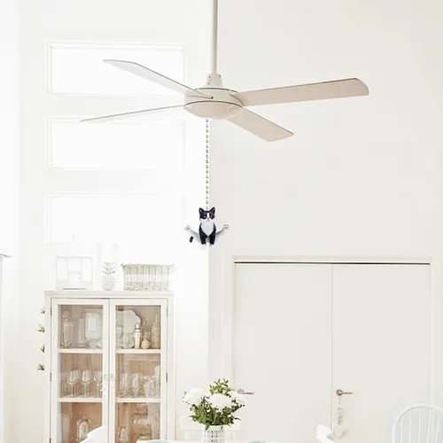 Miniatura 3 de Cadena de tirón del ventilador de techo de gato Dotlite, extensión de encanto con tira de cadena de gato de gimnasio realista y linda, cadenas