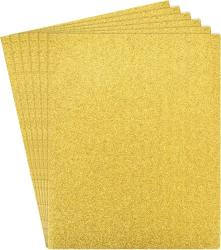 Miniatura 8 de Rebower Hojas de espuma EVA con purpurina, [para proyectos de artes y manualidades] – 11 x 8 pulgadas, 0.079 in de grosor/negro/6 piezas
