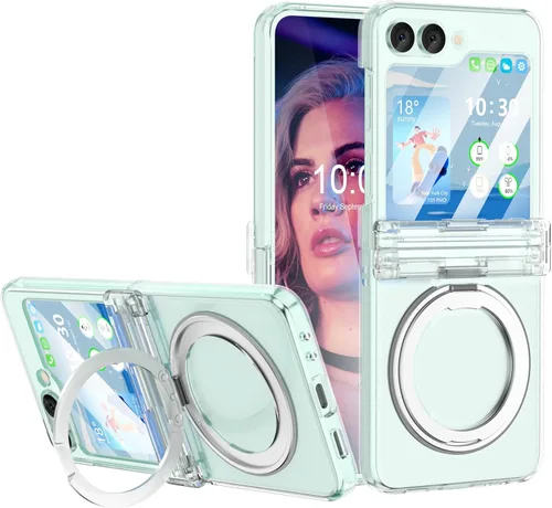 Miniatura 11 de Funda magnética diseñada para Galaxy Z Flip 5 con protección de bisagra y soporte [compatible con MagSafe] para Samsung Flip 5 Slim Funda protectora