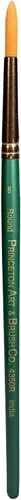 Miniatura 8 de Princeton Artist Brush Co. Lauren Series 4350 - Ventilador de mango corto tamaño 4 - Pincel sintético dorado individual para acuarela y pintura
