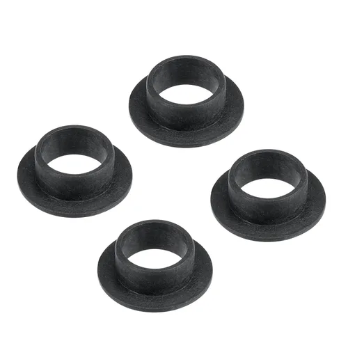 Miniatura 22 de Rodamiento de manga con brida de 4 piezas - [0.118 in x 0.177 in x 0.197 in] Buje sin aceite POM para uso en máquinas de equipos Negro
