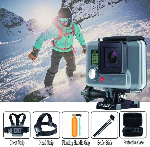 Miniatura 2 de Navitech Kit combinado de accesorios para cámara de acción 18 en 1 con funda EVA compatible con GitUp Gitup Git2 Novatek 96660 1080P WiFi 2K