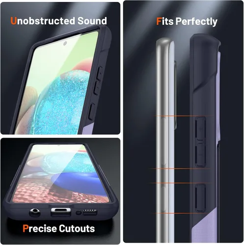 Miniatura 6 de Diseñado para Samsung Galaxy A71 5G Funda 2 en 1 Regalo Grado Militar Protección contra Caídas Cubierta Resistente de Servicio Pesado a Prueba