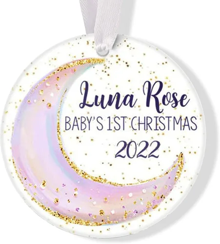 Miniatura 10 de Mountains Baby - Adorno de Navidad para bebé, adorno de Navidad personalizado para bebé, adorno de aventura espera para bebé, adorno navideño