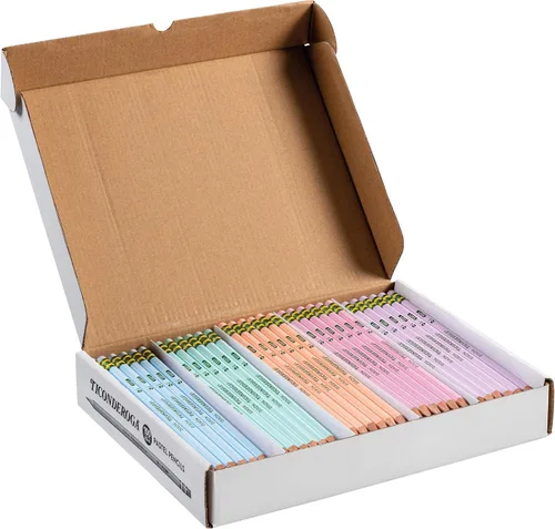 Miniatura 11 de Ticonderoga® Lápices pastel, 2 suaves, colores surtidos, paquete de 10 lápices