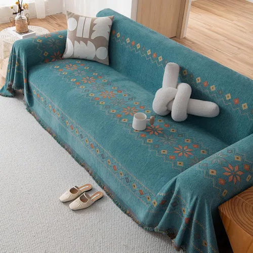 Miniatura 289 de VClife Fundas de sofá bohemio de felpilla para sofá seccional, fundas de sofá suaves y antideslizantes para sofá de 2 cojines, protector de muebles