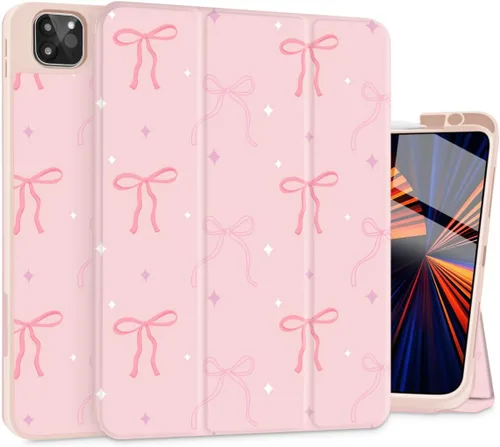 Miniatura 20 de Funda Tuiklol para iPad Pro de 12.9 pulgadas 2022 2021 2020 2018 6th / 5th / 4th / 3rd Gen Built in Pencil Holder Protective Stand Back Cover with