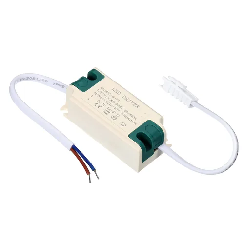 PATIKIL 4-7W 300mA LED Driver, paquete de 5 AC 85-265V Salida 15-26V DC Conector macho Conector rectificador de corriente constante Transformador