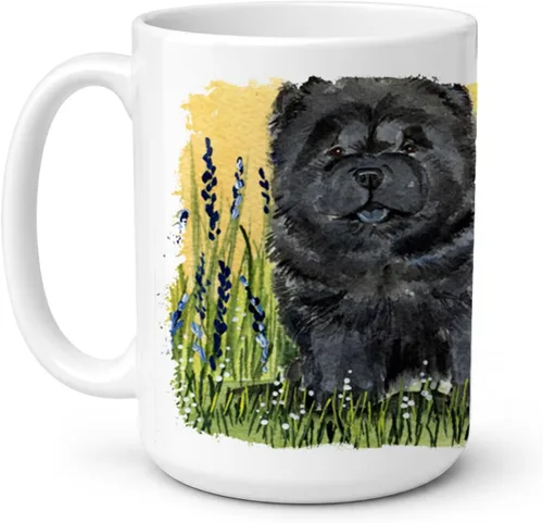 Caroline's Treasures SS7006CM15 Chow Chow - Taza de café de cerámica apta para lavavajillas, apta para microondas, 15 onzas, multicolor