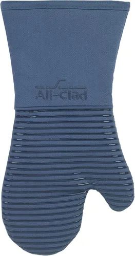 Miniatura 19 de All Clad Manopla de Horno de Silicona: Resistente al Calor hasta 500 Grados - 100% Algodón y Silicona, Manopla de Horno de 14"x7" para Cocina y Chili