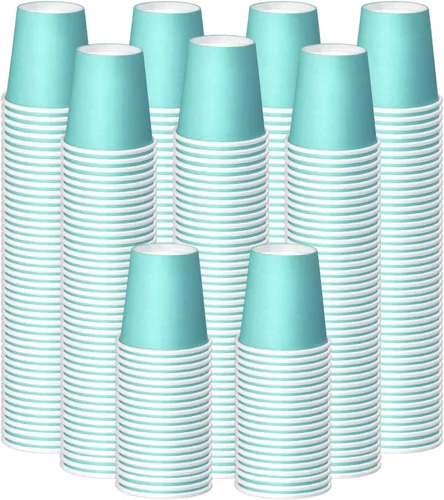 Miniatura 23 de Paquete de 50 vasos de papel blancos de 3 onzas, vasos desechables para el baño, vaso pequeño para enjuague bucal, vaso para aperitivos para agua
