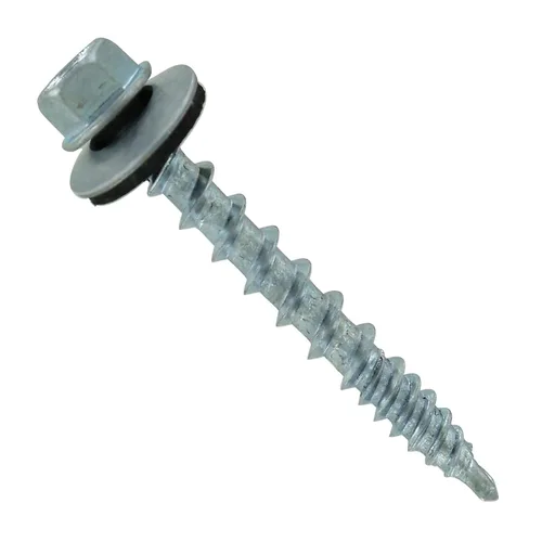Miniatura 20 de Fasteners Plus ST Fastening Kwikseal Woodbinder Tornillos de Metal a Madera #10 X 1 Burgundy con Arandela de Goma EPDM, 250 Unidades - Diseñados