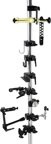 Miniatura 3 de Kupo Abrazadera Convi con mango ajustable, negro, receptor hexagonal y bloqueo de resorte de seguridad para accesorios de agarre (KG701511)