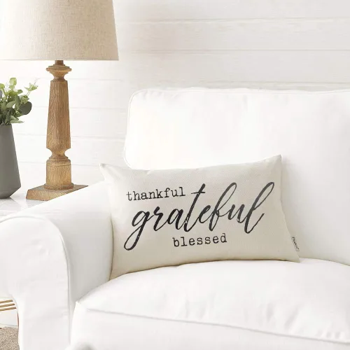 Miniatura 4 de Meekio Farmhouse - Fundas de cojín con cita en inglés ,»THIS IS US» 12" x 20" , almohadas lumbares estilo farmhouse con decoración rústica