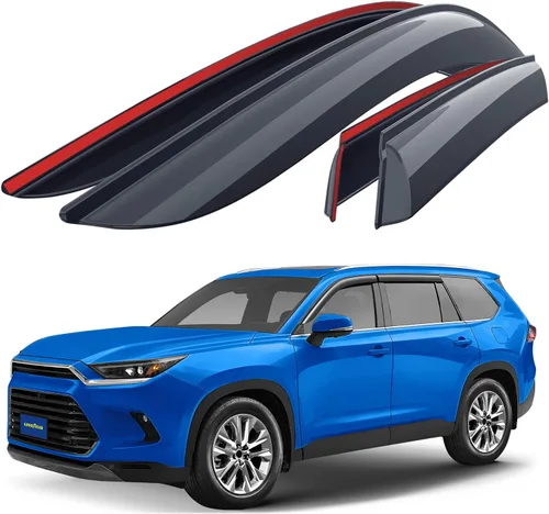 Miniatura 13 de Goodyear Deflectores de ventana inastillables para Chevrolet (Chevy) Colorado/GMC Canyon 2015-2022 CrewCab, protectores de lluvia con cinta, viseras