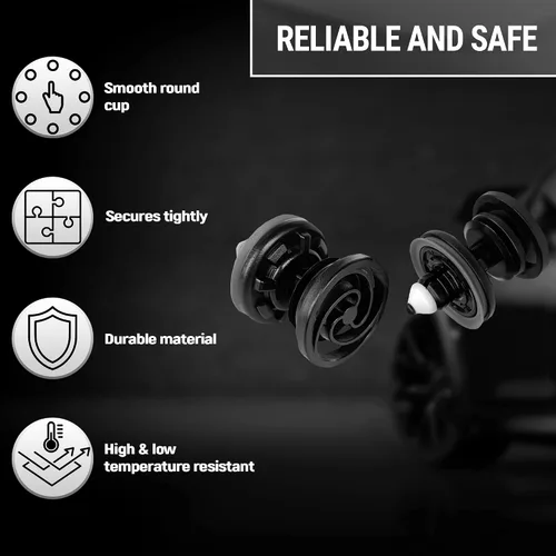 Miniatura 2 de 7L6868243 Clips de nailon para panel de puerta con sello nuevo tipo – Reemplazo para Audi/Volkswagen 2007-2022 por Automajor