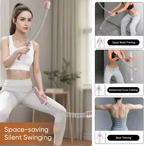 Miniatura 6 de Saker - Cuerdas de batalla ajustables sin cuerda Cuerdas de entrenamiento con peso inalámbricas para gimnasio en casa Equipo de ejercicio Rosa