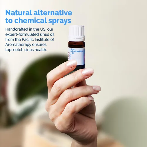 Miniatura 6 de Baraka Aceite de rejuvenecimiento sinusal – Mezcla de 6 aceites esenciales orgánicos para una respiración nasal clara, alivia la presión sinusal