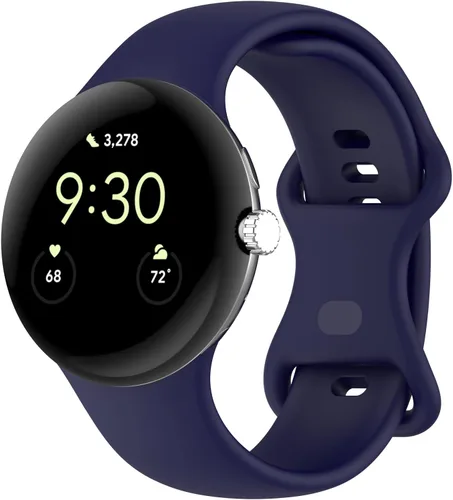 Miniatura 8 de Compatible con correas de reloj Google Pixel, silicona suave, correa deportiva ajustable para Google Pixel Watch 3 de 1.614 pulgadas/Pixel Watch
