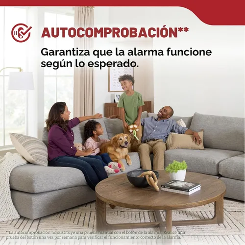 Miniatura 6 de Kidde Detector de humo, funciona con batería de 10 años, con alertas de voz, luces LED de estado, alarma de 85 dB, 5 pulgadas, 20SD10-V, 1 paquete