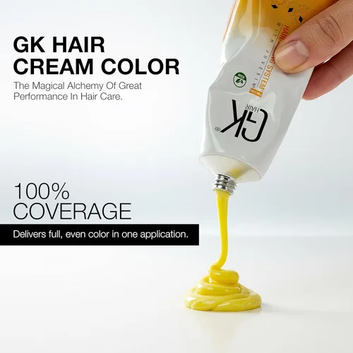 Miniatura 2 de GK HAIR Global Keratin - Tubo de crema profesional para el cabello (3.4 onzas líquidas/3.4 fl oz), colores nutritivos y limpiadores para peinar Café