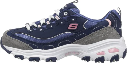 Miniatura 9 de Skechers D'Lites - Tenis de espuma viscoelástica con cordones para mujer