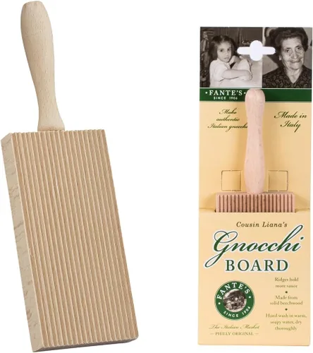 Miniatura 3 de Fante's Tableros de ñoquis, madera de haya, fabricadas en Italia, para dar forma a los ñoquis, añadir textura, sostener más salsa y cocina