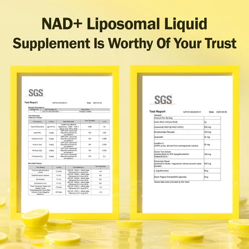 Miniatura 2 de Suplemento líquido liposomal NAD+ - Diseñado para ayudar a apoyar la absorción - absorción celular mejorada, ayuda a apoyar la salud celular normal