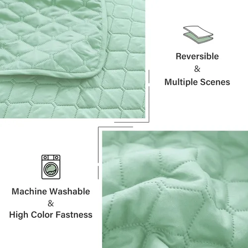Miniatura 6 de Exclusivo Mezcla - Juego de edredón reversible con fundas de almohada, ligero, suave, para todas las estaciones, 68 x 88 pulgadas, tamaño Negro
