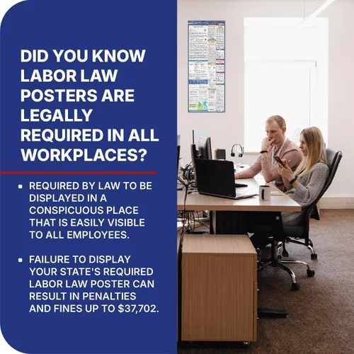 Miniatura 9 de Póster de la ley laboral estatal y federal de Tennessee 2026 - Cumple con OSHA en el lugar de trabajo - Publicación de regulaciones obligatorias
