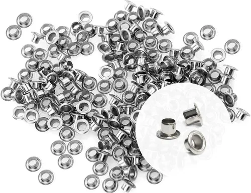 Miniatura 11 de CRAFTMEMORE Ojales de identificación de 1/8 de pulgada, agujero de 0.118 pulgadas, ojal trasero para núcleos de cuentas, ropa, cuero, lona, 200