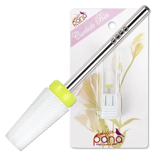 Miniatura 15 de PANA - Cabezal cónico de carburo con vástago de 3/32 pulgadas (negro, grano grueso), broca de uñas para eliminación rápida de acrílico o gel duro