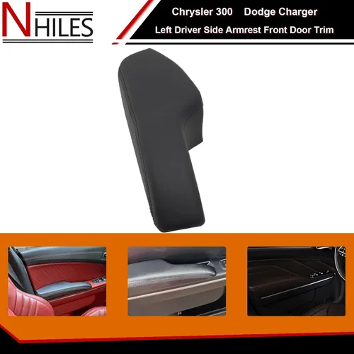 Miniatura 3 de NHILES Apoyabrazos para lado del conductor izquierdo y lado del pasajero derecho de la puerta delantera Compatible con Chrysler 300 Dodge Charger