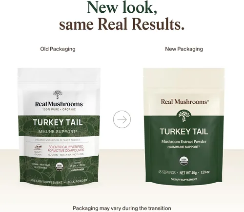 Miniatura 2 de Real Mushrooms Polvo de seta cola de pavo – Extracto de seta orgánico para el bienestar diario, armonía intestinal y apoyo energético con beta
