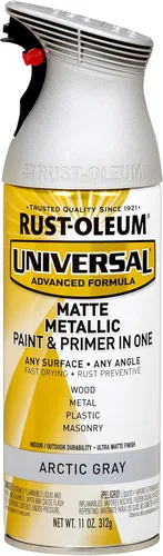 Miniatura 166 de Rust-Oleum 245197 Pintura en aerosol universal para todas las superficies, 12 onzas, negro satinado