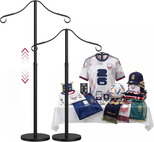 Miniatura 18 de Reusable Shirt Display Stand-Mannequin Torso Tshirt Display Stand for Retail/Vendors,18-33" Adjustable Dress Form Mannequin Stand Clothes Black
