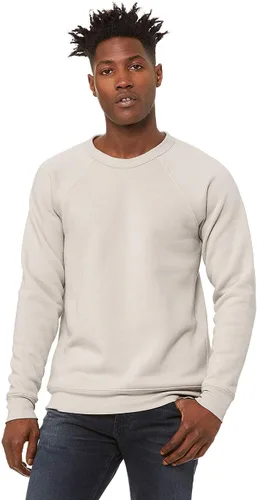 Miniatura 41 de Bella Canvas Sudadera de forro polar de esponja con cuello redondo (3901), Gris oscuro (Dark Grey Marble Fleck), M