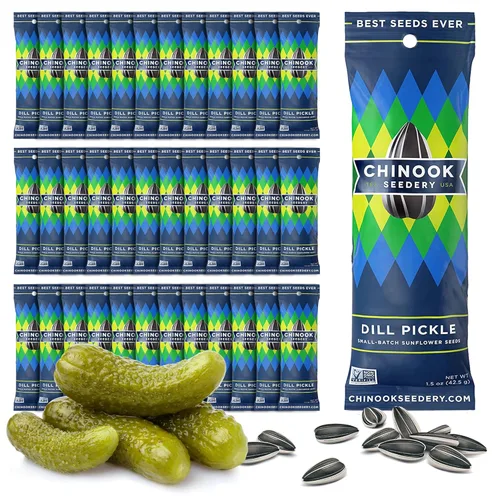 Miniatura 10 de Chinook Seedery Semillas de girasol bajas en sodio – Sabor a parmesano y pimienta, paquete de 36, 1.5 oz – Semillas de girasol para comer – Keto