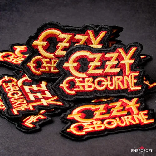Miniatura 3 de Ozzy Osbourne Patch, Yellow Red, Hard Rock, Heavy Metal BandEmbroideredIron On (3.5" x 2.3")