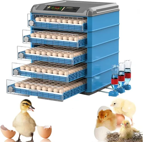 Miniatura 9 de Incubadora de huevos, incubadora de huevos 192/256/500, máquina para criar aves de corral con giro automático de huevos, control de temperatura